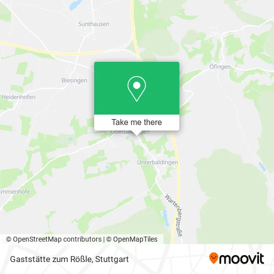 Карта Gaststätte zum Rößle