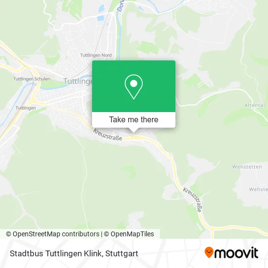 Карта Stadtbus Tuttlingen Klink