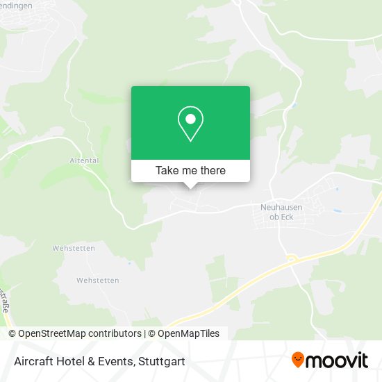 Aircraft Hotel & Events map