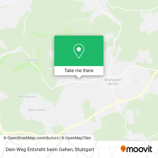 Карта Dein Weg Entsteht beim Gehen