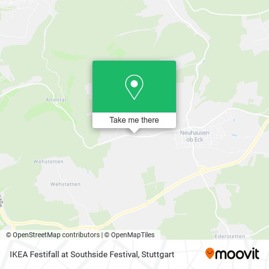IKEA Festifall at Southside Festival map