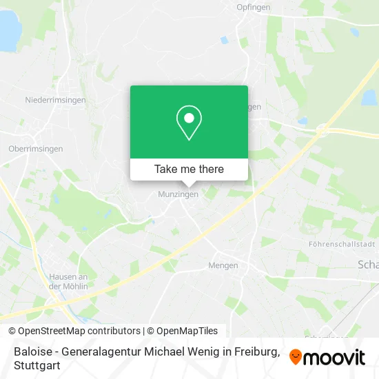 Карта Baloise - Generalagentur Michael Wenig in Freiburg