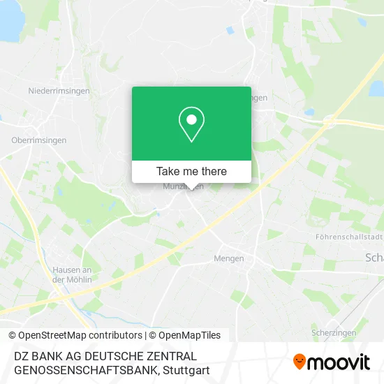 Карта DZ BANK AG DEUTSCHE ZENTRAL GENOSSENSCHAFTSBANK