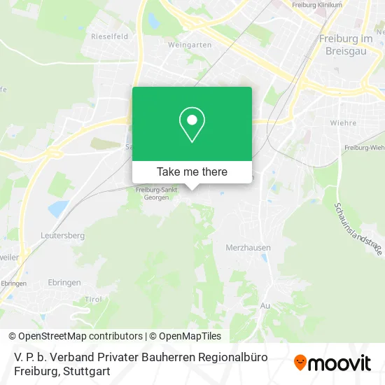 Карта V. P. b. Verband Privater Bauherren Regionalbüro Freiburg