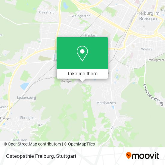 Карта Osteopathie Freiburg