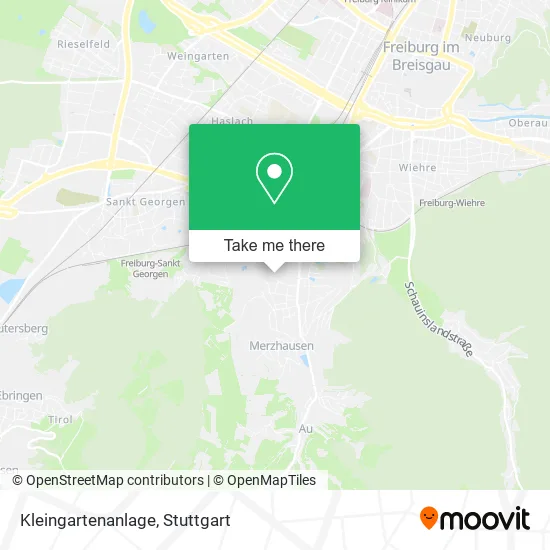 Карта Kleingartenanlage
