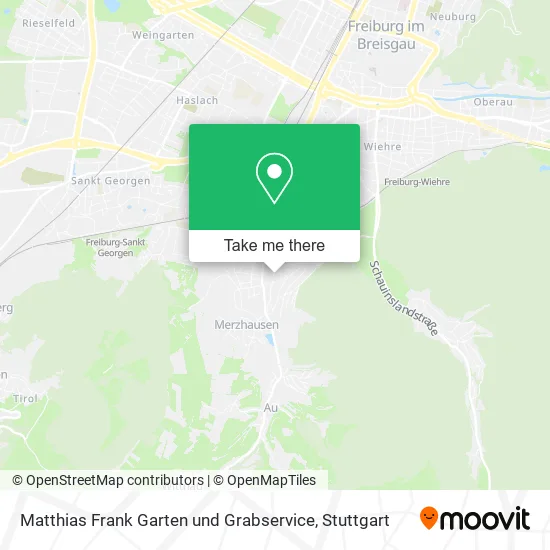 Карта Matthias Frank Garten und Grabservice