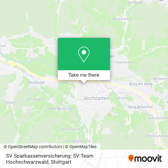 Карта SV Sparkassenversicherung: SV Team Hochschwarzwald
