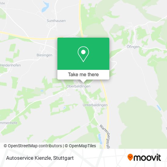 Autoservice Kienzle map