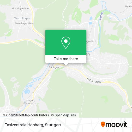 Taxizentrale Honberg map
