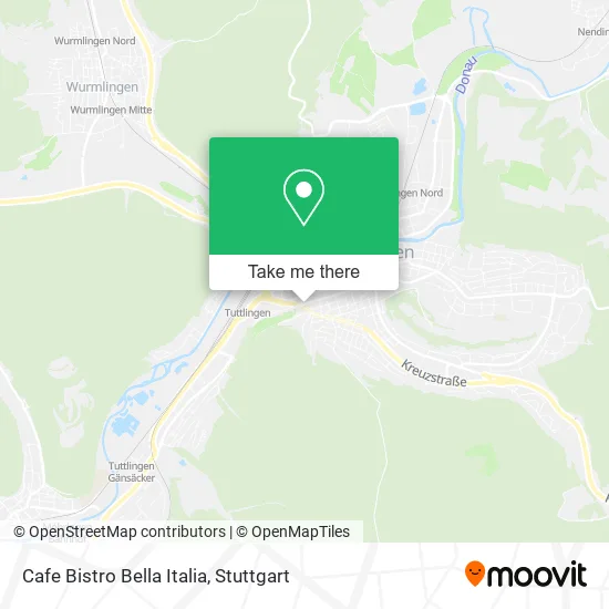 Карта Cafe Bistro Bella Italia