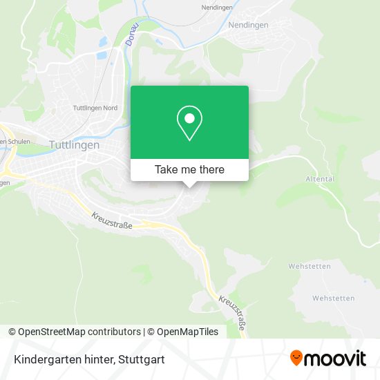 Kindergarten hinter map