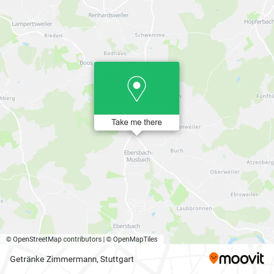 Карта Getränke Zimmermann