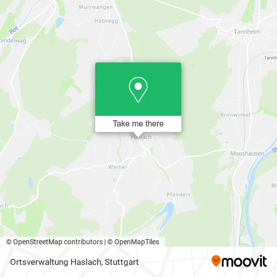 Карта Ortsverwaltung Haslach