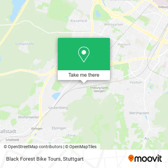 Карта Black Forest Bike Tours