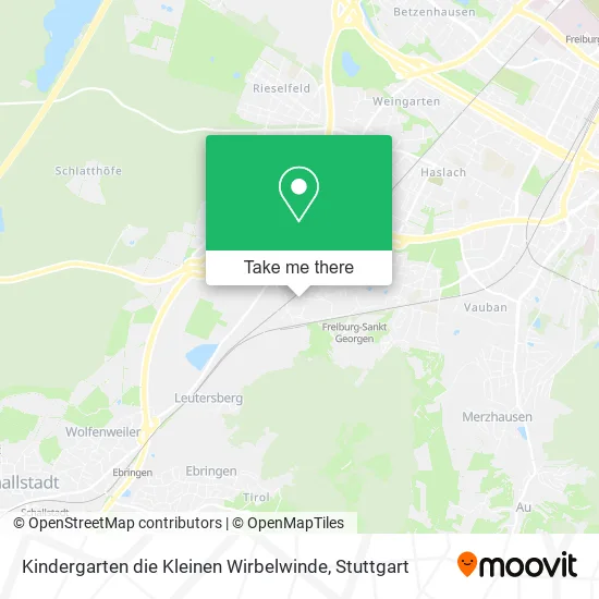 Карта Kindergarten die Kleinen Wirbelwinde