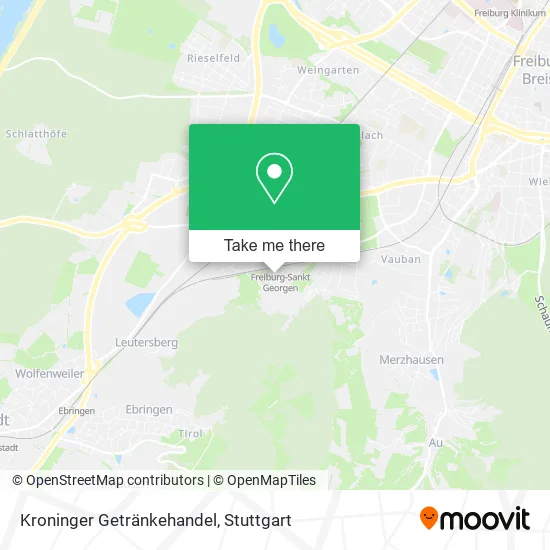 Карта Kroninger Getränkehandel