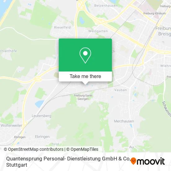 Карта Quantensprung Personal- Dienstleistung GmbH & Co