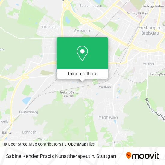 Карта Sabine Kehder Praxis Kunsttherapeutin