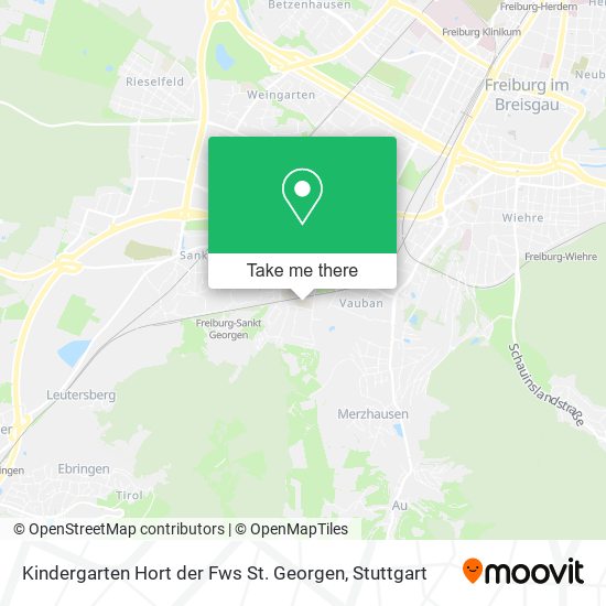 Kindergarten Hort der Fws St. Georgen map