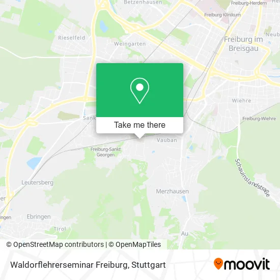 Карта Waldorflehrerseminar Freiburg