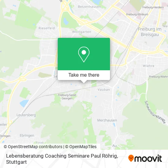 Карта Lebensberatung Coaching Seminare Paul Röhrig