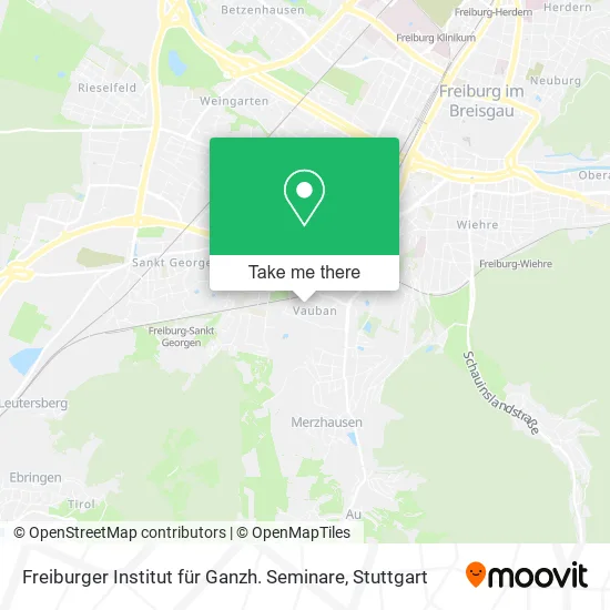 Карта Freiburger Institut für Ganzh. Seminare