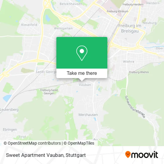 Карта Sweet Apartment Vauban