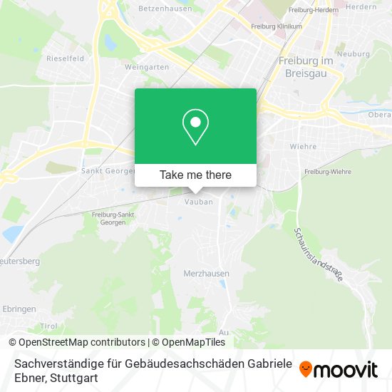 Sachverständige für Gebäudesachschäden Gabriele Ebner map