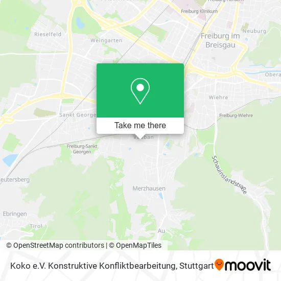 Карта Koko e.V. Konstruktive Konfliktbearbeitung