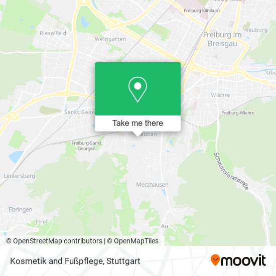 Kosmetik and Fußpflege map