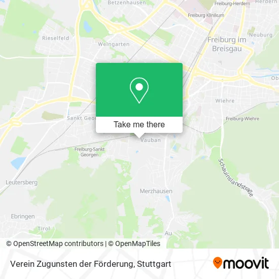Карта Verein Zugunsten der Förderung