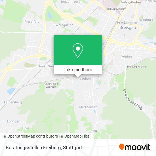 Beratungsstellen Freiburg map