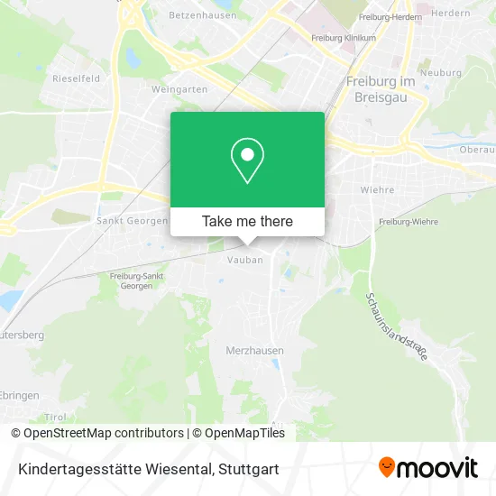 Карта Kindertagesstätte Wiesental
