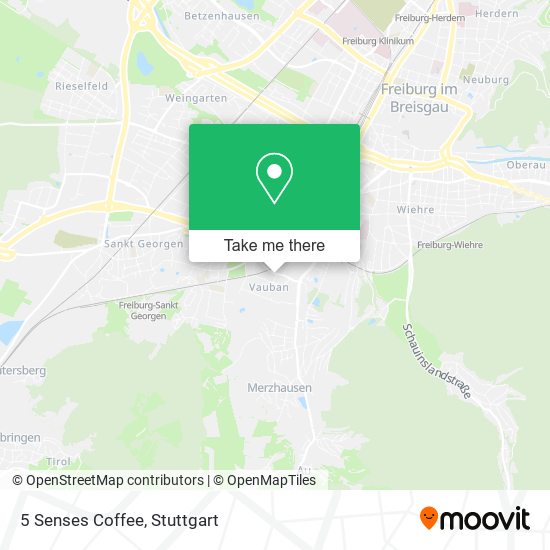 5 Senses Coffee map