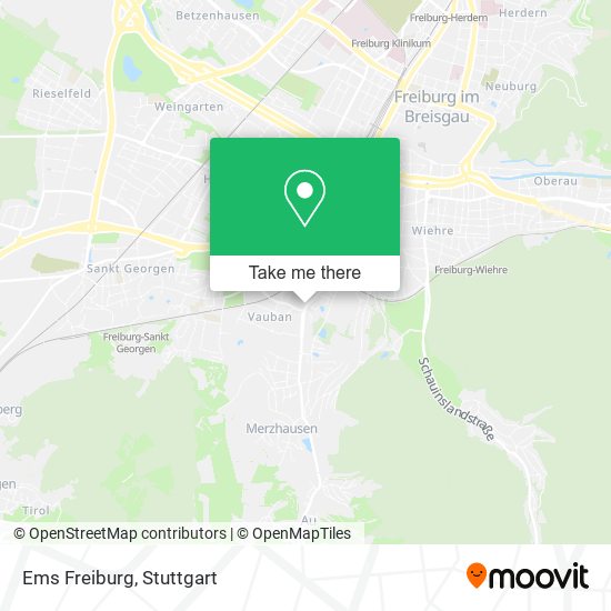 Карта Ems Freiburg