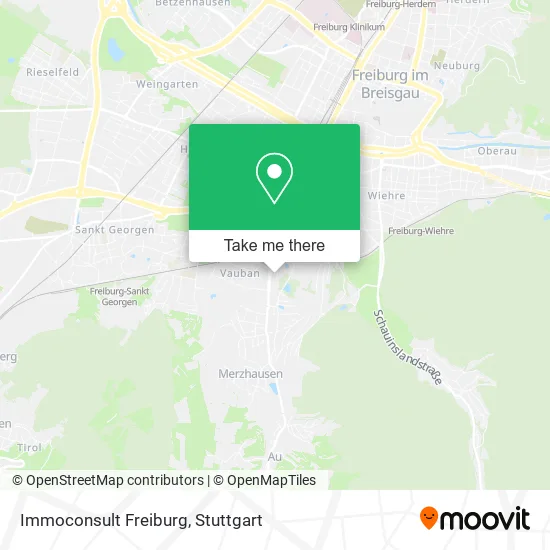 Карта Immoconsult Freiburg