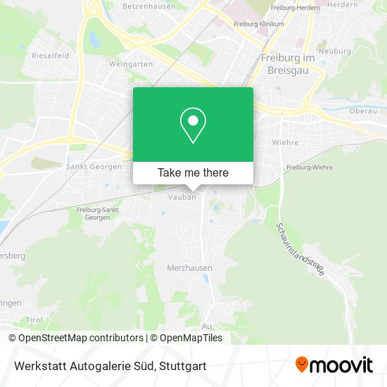 Werkstatt Autogalerie Süd map