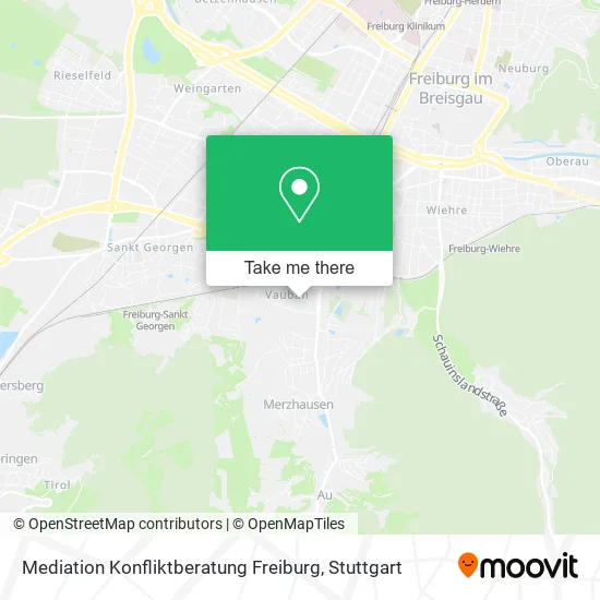 Карта Mediation Konfliktberatung Freiburg