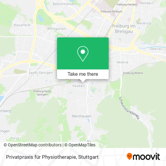 Карта Privatpraxis für Physiotherapie
