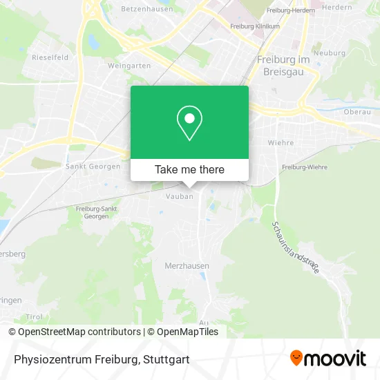 Карта Physiozentrum Freiburg