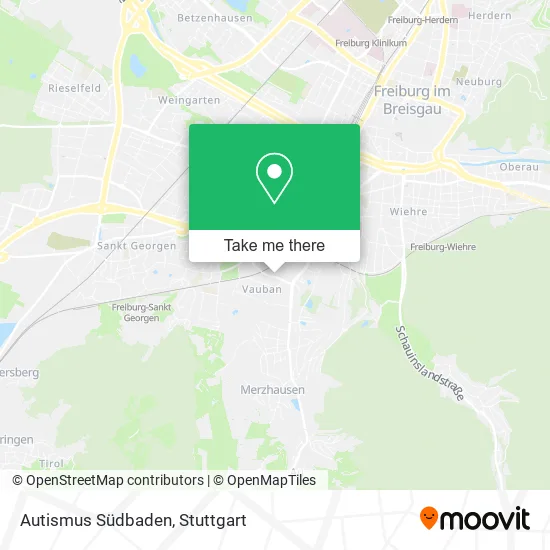 Карта Autismus Südbaden
