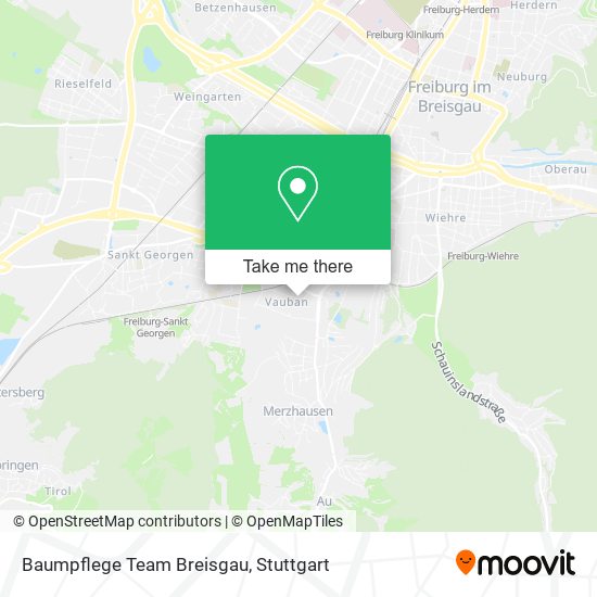 Карта Baumpflege Team Breisgau