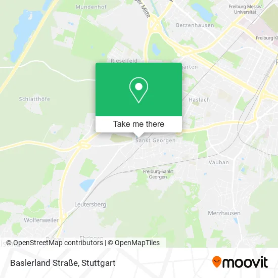 Карта Baslerland Straße