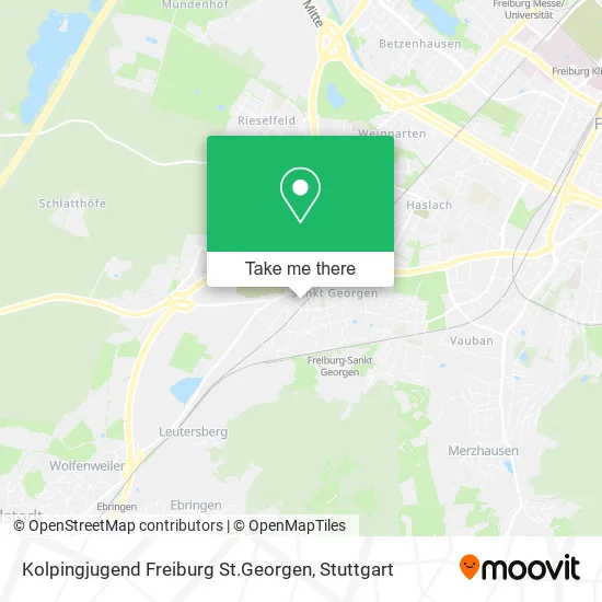 Карта Kolpingjugend Freiburg St.Georgen