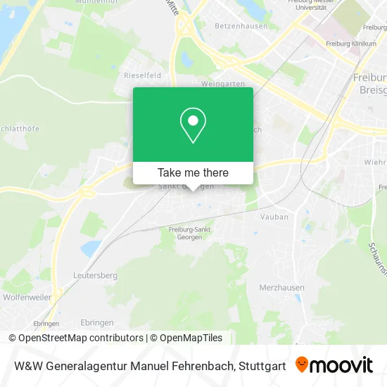 Карта W&W Generalagentur Manuel Fehrenbach