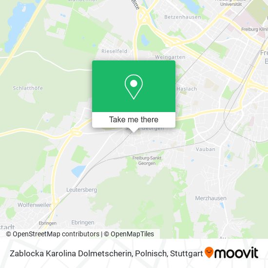 Zablocka Karolina Dolmetscherin, Polnisch map