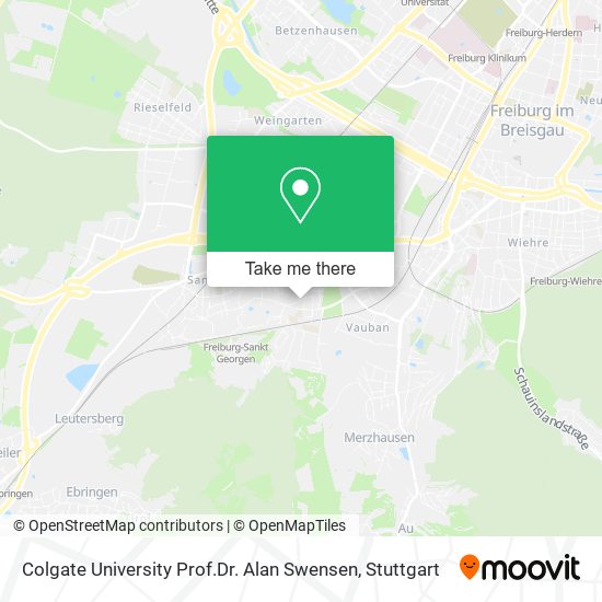 Colgate University Prof.Dr. Alan Swensen map
