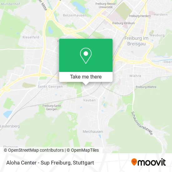Карта Aloha Center - Sup Freiburg