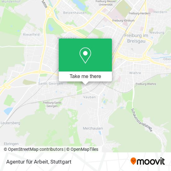 Agentur für Arbeit map